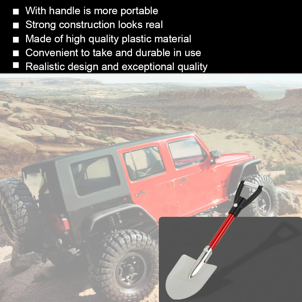 

High QualityAluminum Shovel for 1:10 CC01 Wrait CR01 F350 D90 D110 Rock Crawler RC Car