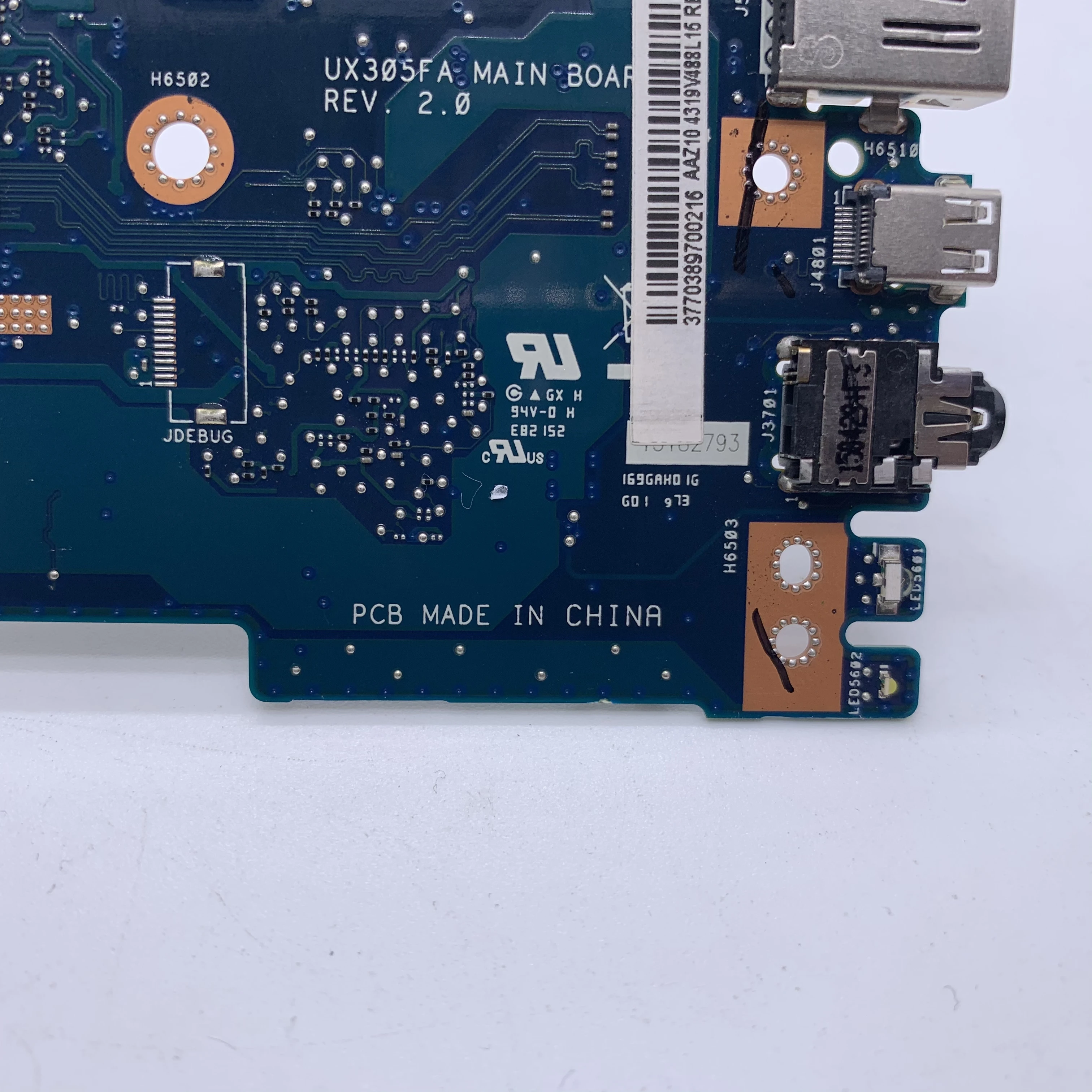 KEFU UX305FA материнская плата для ASUS UX305 UX305F ноутбука Оригинальный ноутбук 4G MOMERY 5Y7 0 CPU