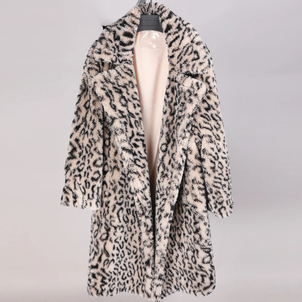

2020 fashion new products Winter long women's clothing Natural wool sheepskin Teddy bear coat Warm loose clothes