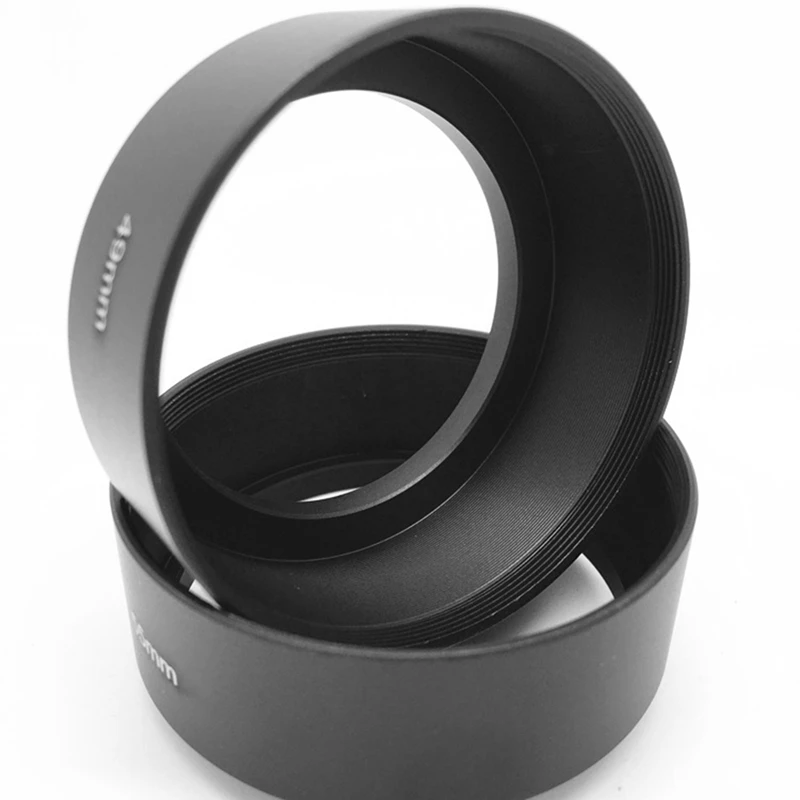 Металлическая бленда с резьбовым креплением для фильтра объектива камеры из