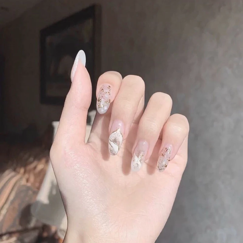 

Wearable Nail Finished False Nail Patch Waterproof Removable Nail Patch Full Cover Manicure