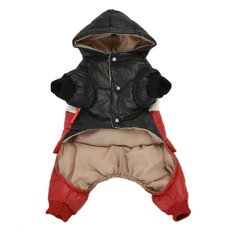 Winter Dog Clothes Thicken Warm Coat Jacket For Small Dogs Waterproof Chihuahua Yorkie Clothing Overalls Pet Jumpsuits Hoodies