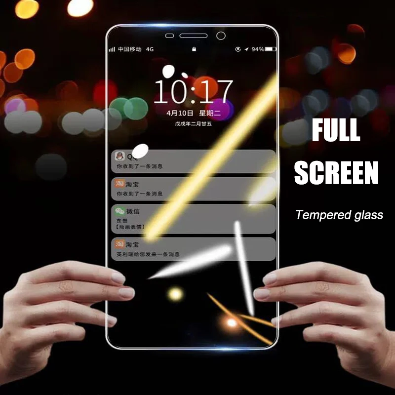 Закаленное стекло на весь экран для Xiaomi RedMi 4 Pro 4X 4A 5 5A 3 шт. Защитное экрана Redmi 6 6A Note