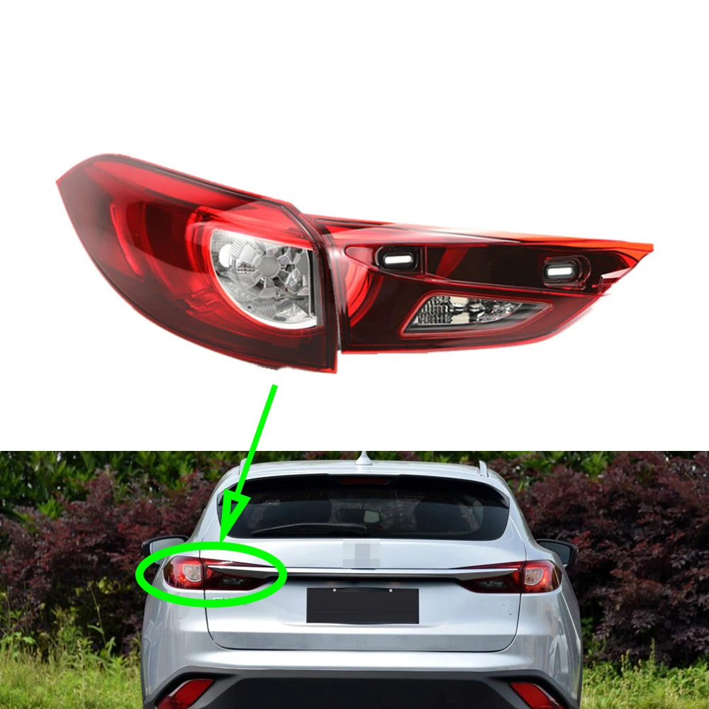 

Taillight for Mazda CX-4 Tail Lamp LED Car Rear Turning Signal Brake Lamp Warning Bumper Tail Light