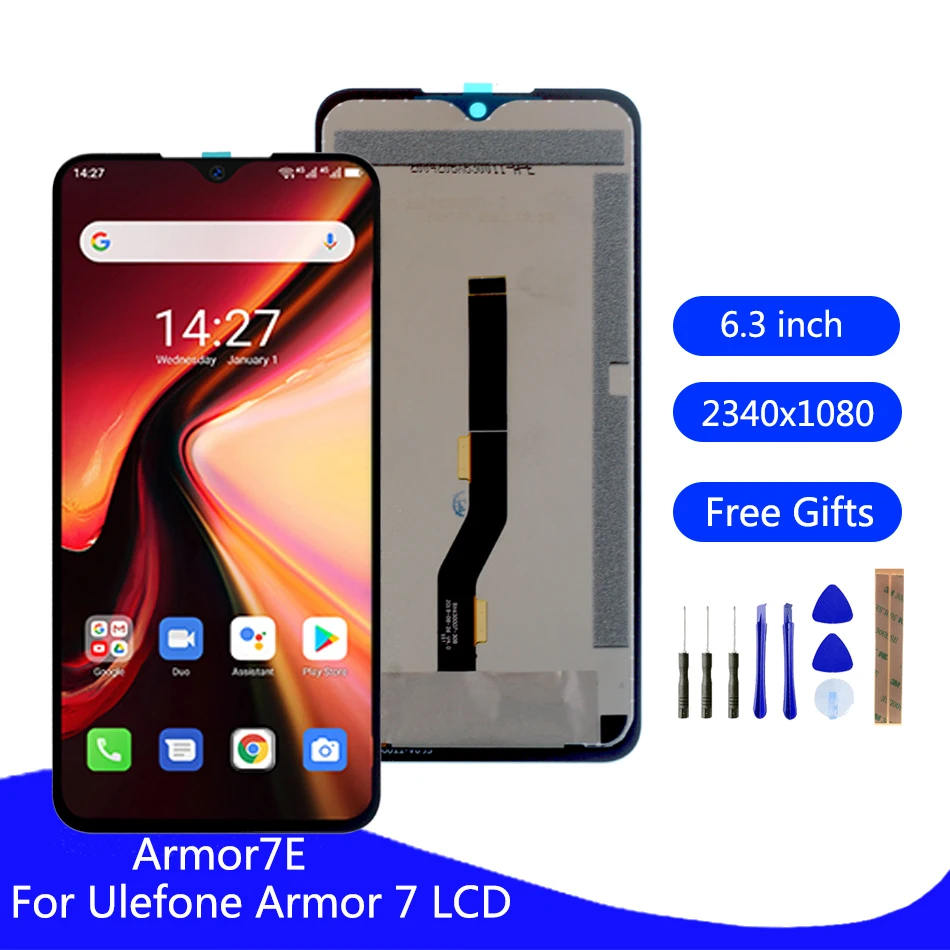 

Original For Ulefone Armor 7 7E LCD Display Touch Screen Assembly Phone Parts For Ulefone Armor 7 Screen LCD Display Free Tools