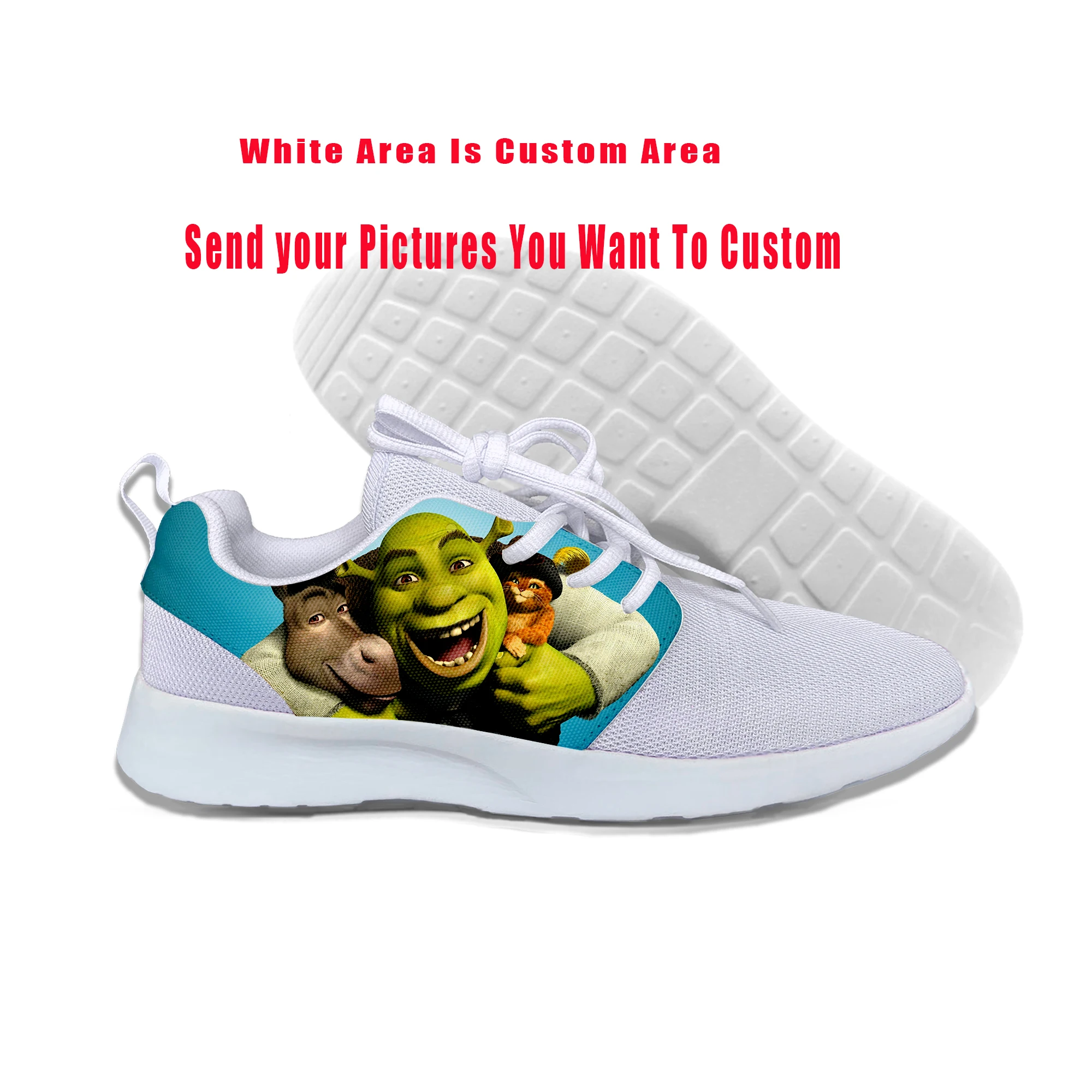 Hot Latest Shrek Shoes 3D Funny Casual Sports Shoes Men/Woman Lightweight  Racing Shoes Breathable shoe Cool Footwear