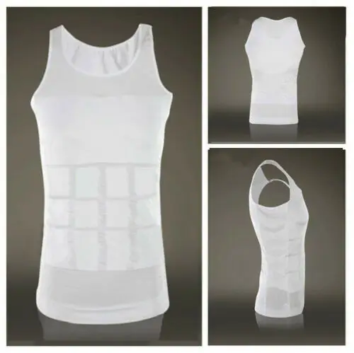 2019 Hot Men Sexy Body Shaper Waist Tummy Slimming Vest Suit Any Clothing Plus Size Cool Fashion Style | Мужская одежда