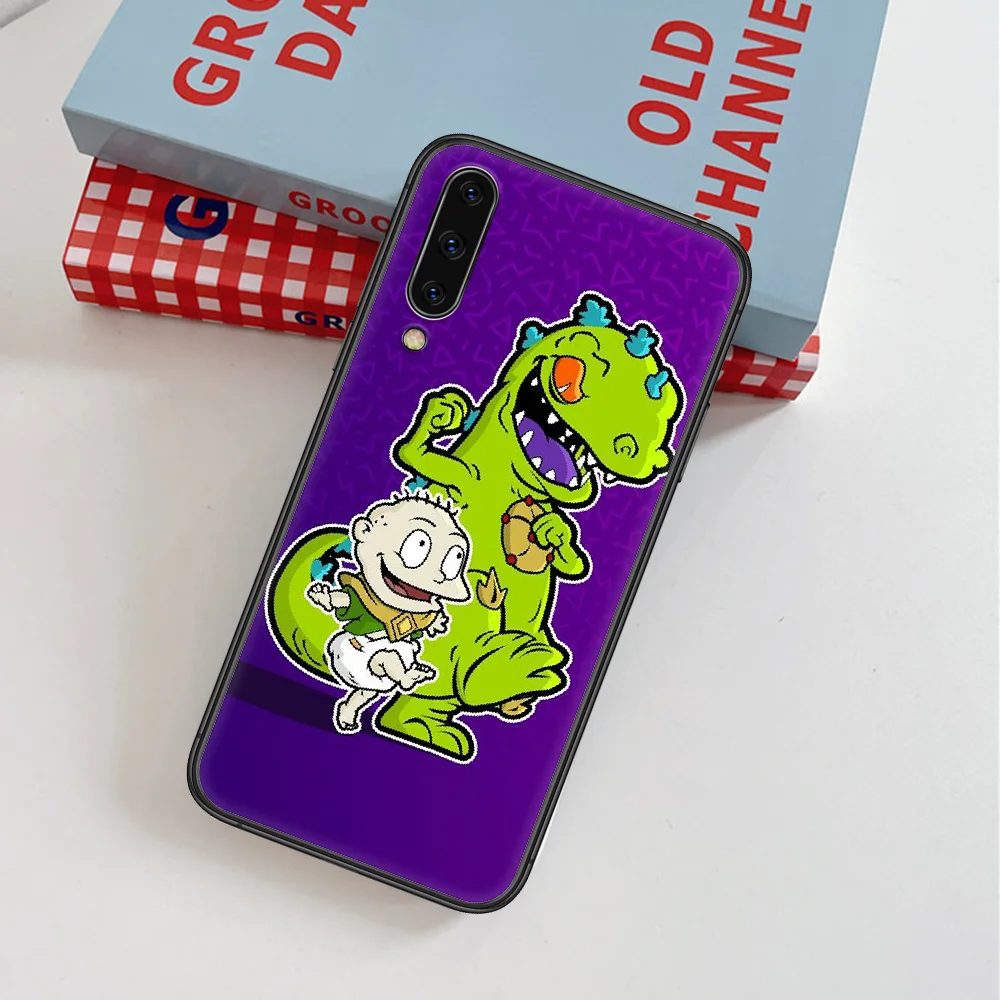 

Rugrate Cute Cartoon Dinosaur Phone Case For Samsung Galaxy A 3 5 7 8 10 20 20E 21S 30 30S 40 50 51 70 71 black Back Silicone