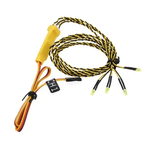 5-8 в желтые фонари для подключения, водонепроницаемый поворотник для радиоуправляемого автомобиля, группа фар для радиоуправляемого гусеничного автомобиля, набор для дрифта автомобиля