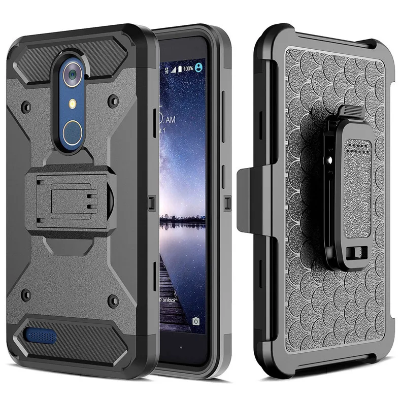 TPU Belt Clip Holster Hard Armor Case for LG V40 ThinQ V30 Q7 Stylo 2 4 3 K30 Aristo K4 2017 G7 case Kickstand Funda |