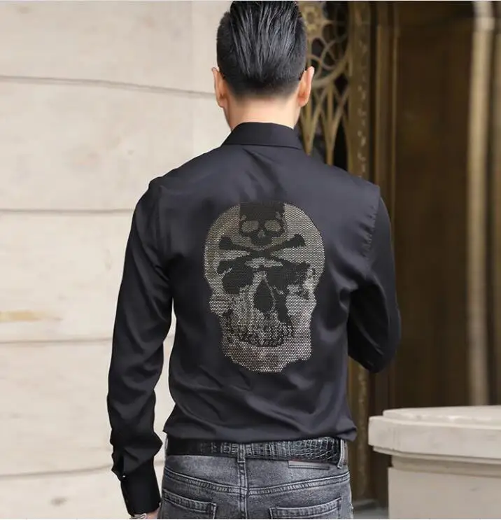 

Shirts Men summer Diamond stone Causal Mens 2021 year new designer shirt