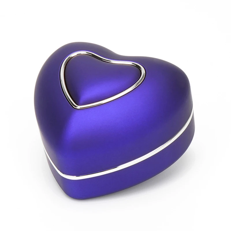 

Ring Box with Led Light Small Heart Shaped Earring Jewelry Case for Proposal Engagement Wedding Ceremony Birthday Gift