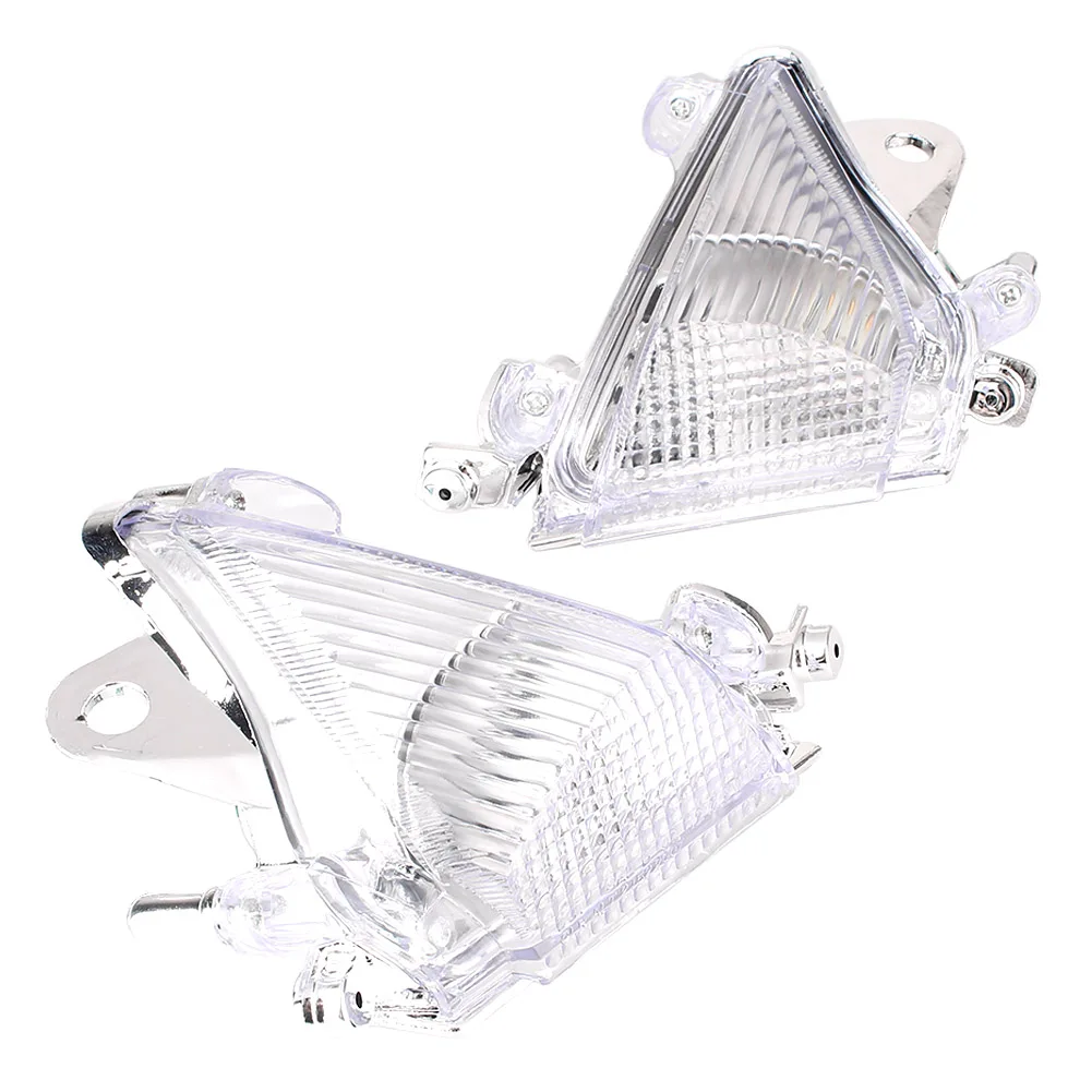 

Motorbike Front Turn Signals Indicator Lamp Blinker Lens Shell Cover for Kawasaki ZX10R 2004 2005 Clear