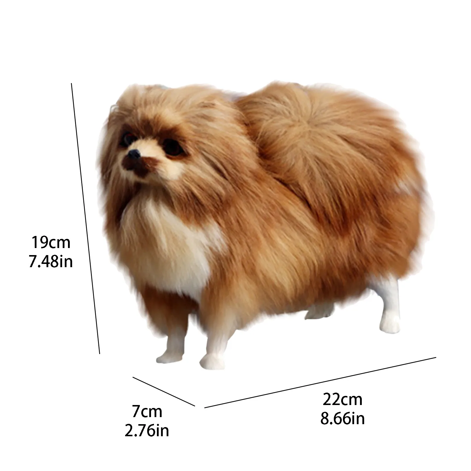 

Simulation Furry Dog Model Plush Toys Creative Animal Decor Children Gifts Stuffed & Plush Animals Children Room Bed Decoration