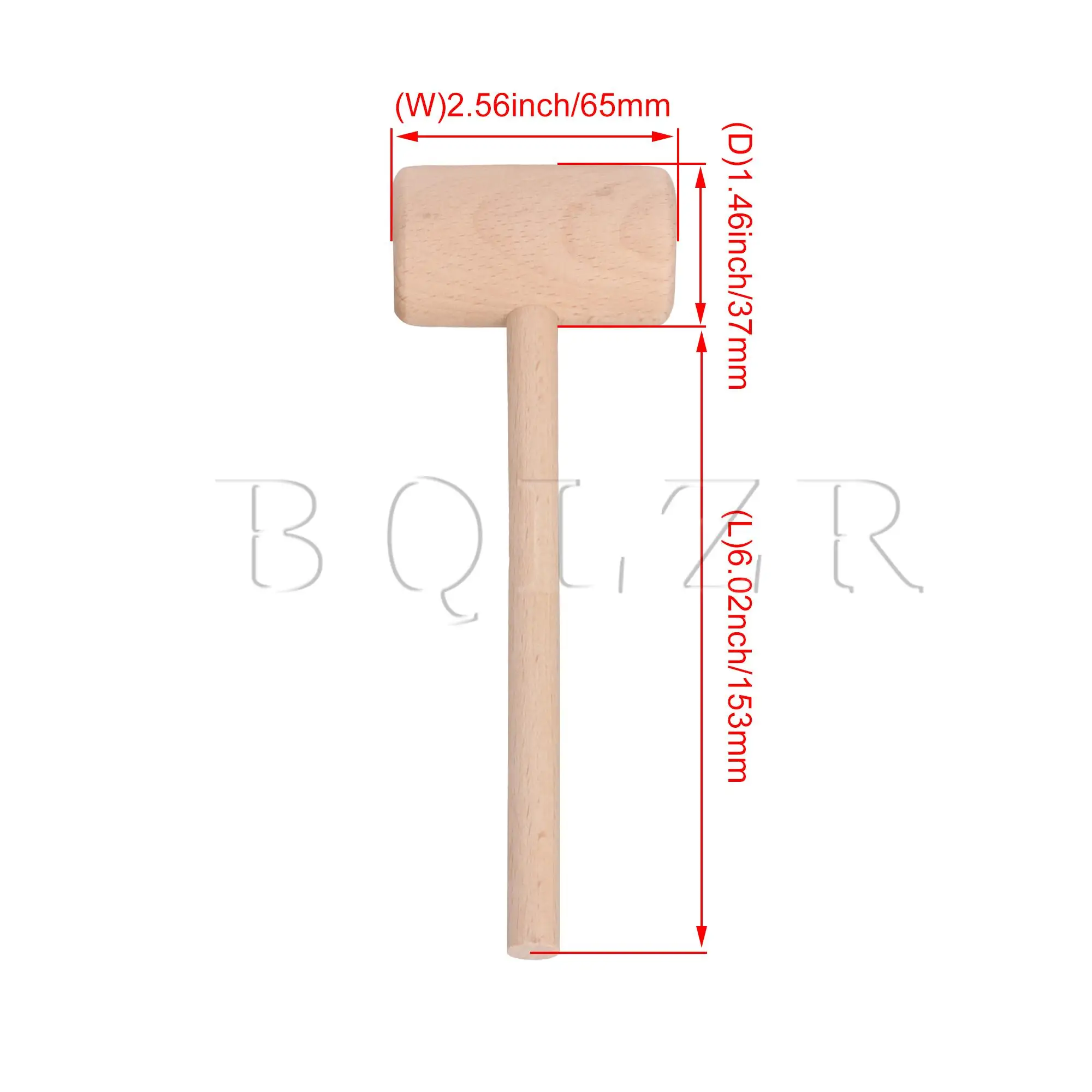 

BQLZR 12PCS Wooden Crab Hammers Seafood Shellfish Mallets 6.02x2.56x1.46inch