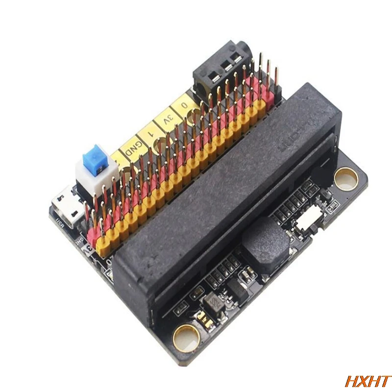 Плата расширения Microbit IO BIT V2.0 micro:bit горизонтальная плата адаптера начального