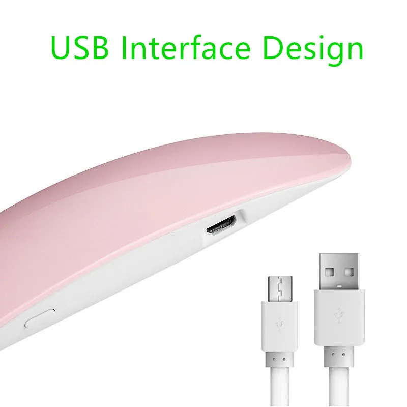 12 Вт Сушилка для ногтей Светодиодный УФ лампа микро USB гель лак отверждающая машина для домашнего использования Инструменты для дизайна ногтей для ламп
