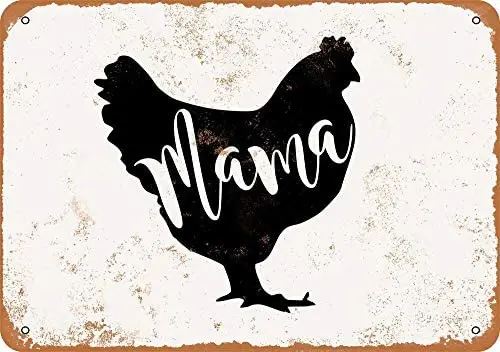 

Mama Hen Vintage Metal Sign