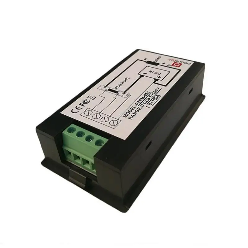 DC Цифровой Панель Вольтметр Амперметр 6 5-100V 100A 4 IN1 ЖК-дисплей Мощность энергии