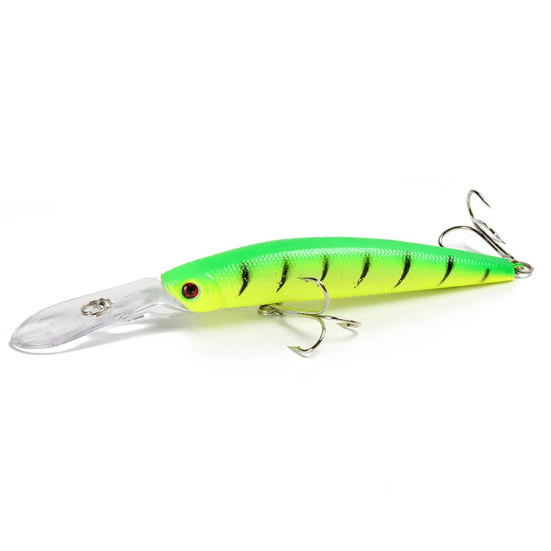 

Slow Sinking or Flaoting Minnow Wobbler Fishing Lures Artificial Hard Bait Depth 0-3m Bass Pike Bait Tackle 14.5cm/15g