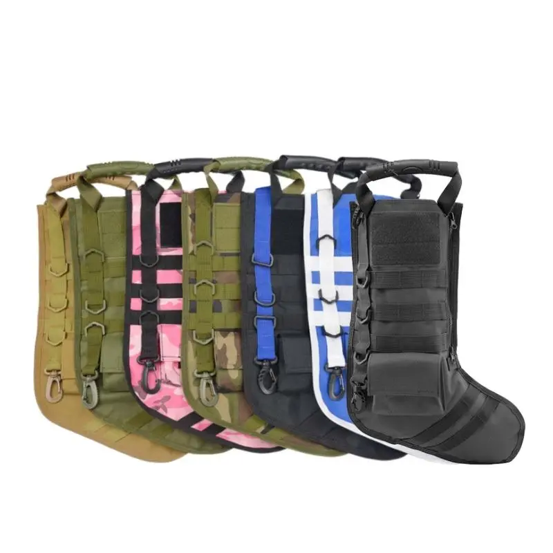 Tactical MOLLE Christmas Socks Bag Military Bag Accessories Storage Bag Christmas Socks Pendant Outdoor Sports Recycling Bag