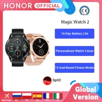 in stock global version honor magic watch 2 smart watch bluetooth 5 1 smartwatch blood oxygen 14 days waterproof magicwatch 2