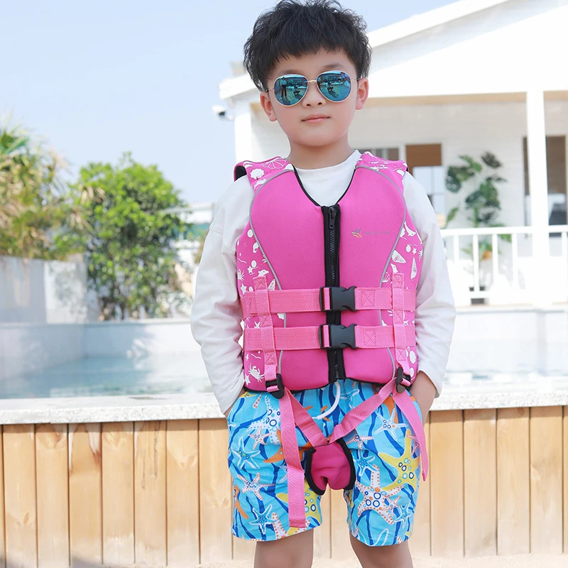 

Hot Sale Baby Child Life Jacket Water Sports Swimming Professional Neoprene Life Jackets Boating Beach Life Vest Boy Girl Puddle