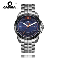 casima luxury sport stainless steel leather straps automatic mechanical watches waterproof for men with date 6911