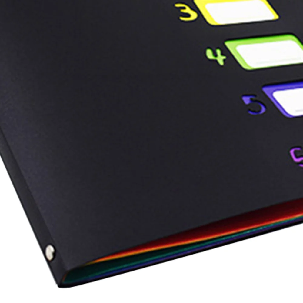 

1pc A4 Rainbow Color Expanding File Folder Accordion Folder Paper Document Organizer for Office Students Use