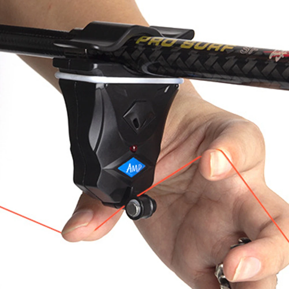 Fishing Fish Bite Alarm Electronic Buzzer on Rod with Loud Siren Daytime LED Light Night Indicator W/Battery Tool | Спорт и