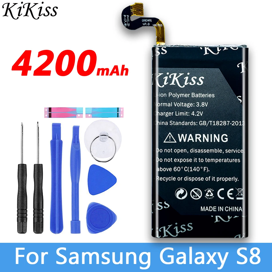 Аккумулятор 4200mA для Samsung Galaxy S8 аккумулятор sm G950 G950F G950A G950T G950U G950V G950S мобильный