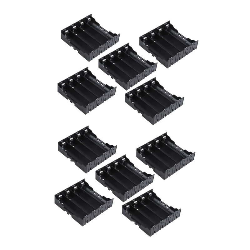 

10Pcs Li-Ion DIY Battery Plastic Case Holder For 4X3.7V 18650 Battery
