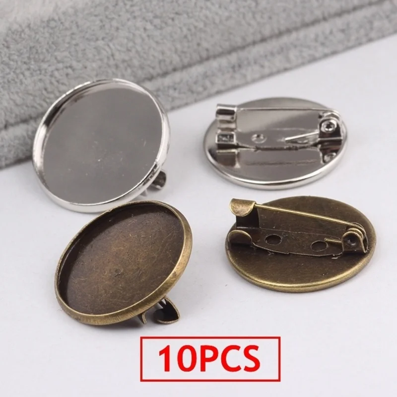 10 шт. металлические заготовки для броши 25 мм | Дом и сад