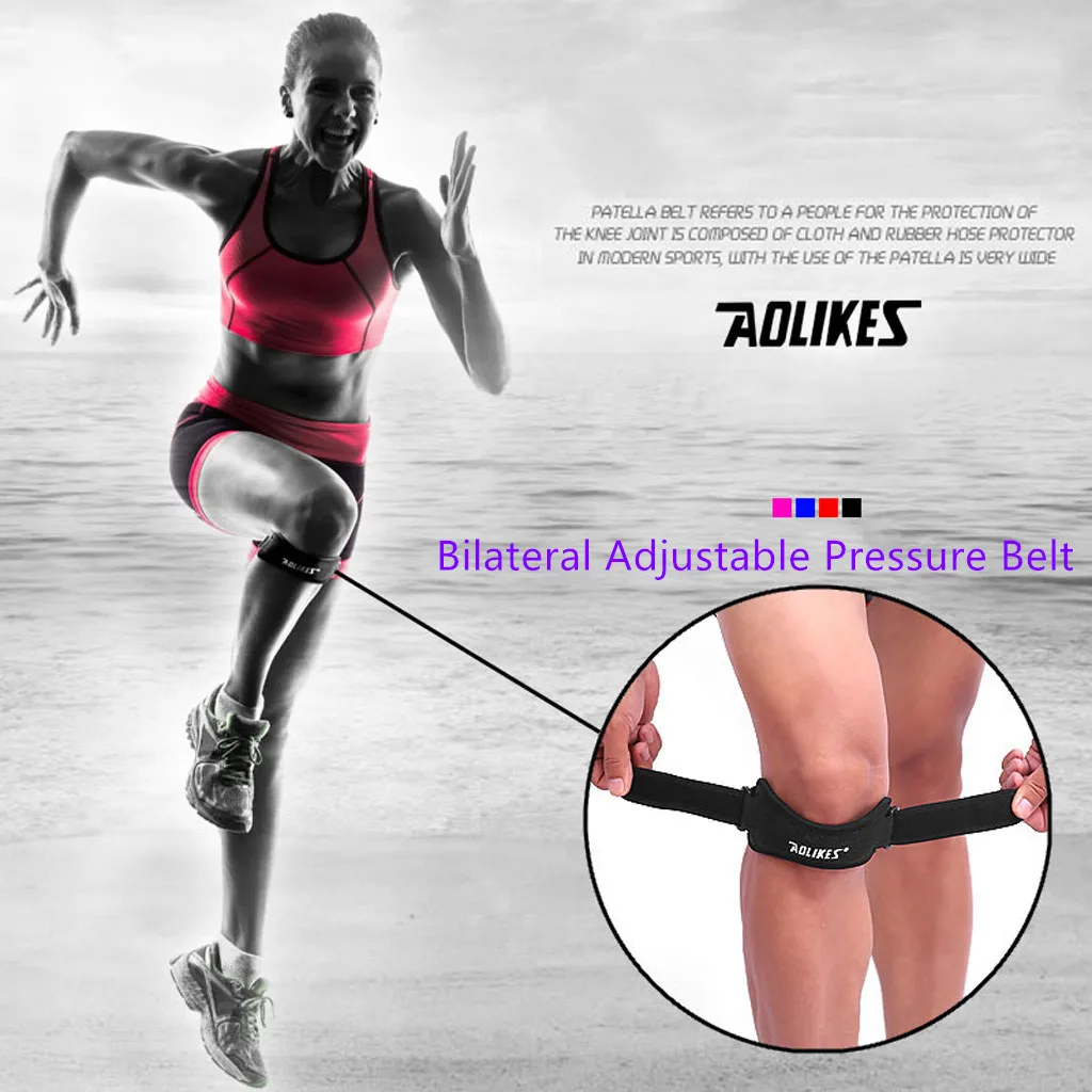 Soft Patella Tendon Brace Knee Protector Belt Strap Guard Support Adjustable Outdoor riding knee protector Sport accessories