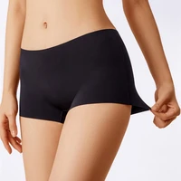 womens summer safety short panties ice silk underpant seamless anti glare ladies pants girl boxer briefs cozy female underwear