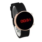 Часы наручные женские цифровые со светодиодным дисплеем, цифровые, с силиконовым ремешком