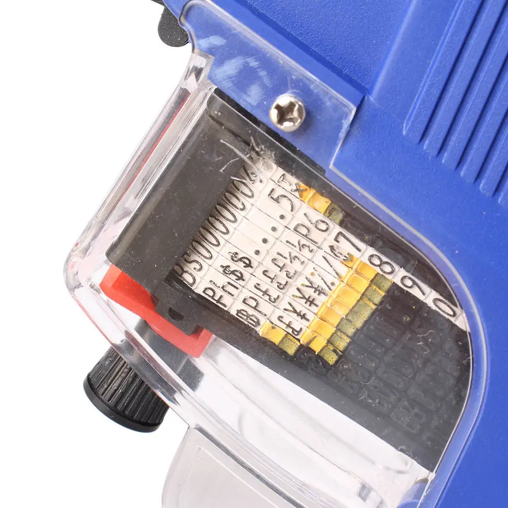 1* Plastic Blue For MX-6600 Saguan 10 Bit 2 Double Line Price Label Tag Machine