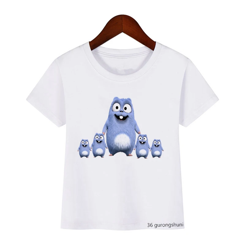 Kids tshirt funny t-shirt boys sunlight Grizzy bear animal print t shirt boys t shirt Christmas lemmings tshirt camisetas tops