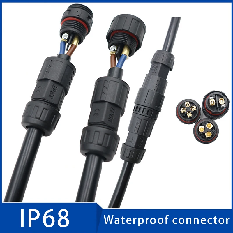 Водонепроницаемый Кабельный соединитель M19 2 3 4 5Pin 7 10 5 мм IP68 сварочные
