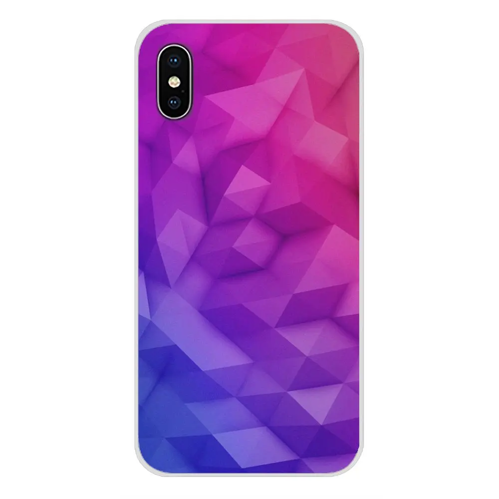 For Sony Xperia Z Z1 Z2 Z3 Z5 compact M2 M4 M5 E3 T3 XA Huawei Mate 7 8 Y3II Accessories Phone Cases Covers Gradient Polygons | Мобильные