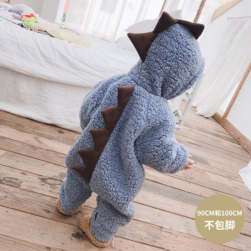 Детские Зимние очень теплые комбинезоны для новорожденных милые флисовые