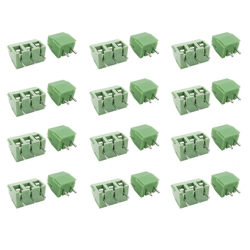 KF396 3 96 мм соединителя клеммной колодки PCB с шагом KF396-2P KF396-3P прямые клеммы зеленый