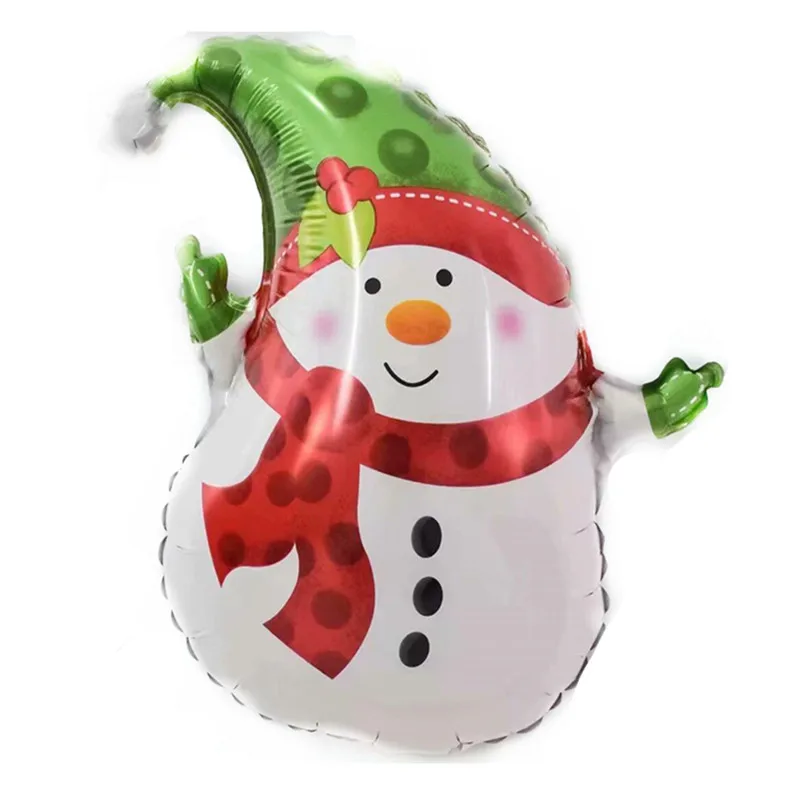 P-1Pcs Self-sealing Mini Christmas Tree Santa Claus Snowman Balloons Christmas Party Foil Balloon Holiday Decoration High Quality Toys - Цвет: P-1Pcs