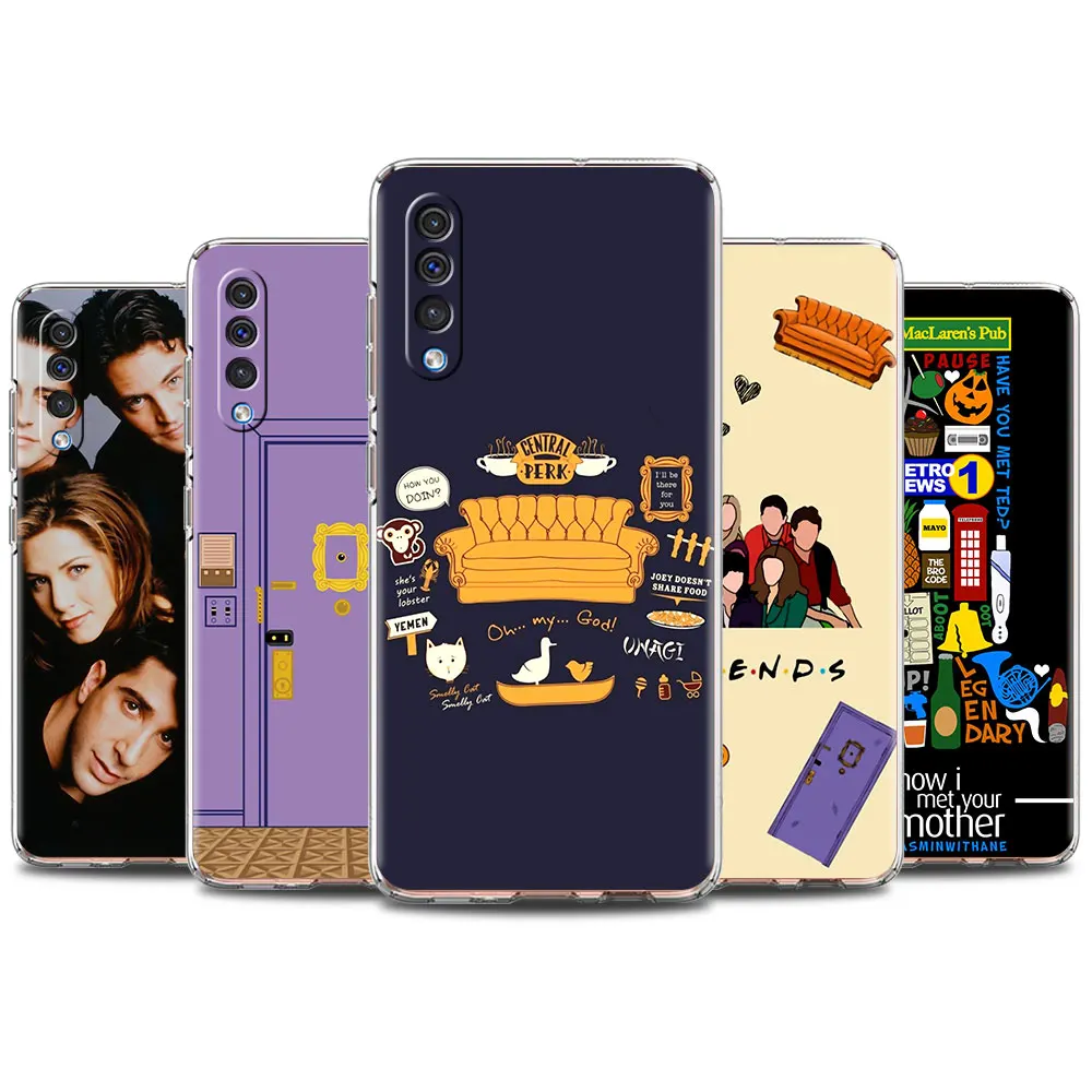

Transparent Case For Samsung A50 A10 A30 Cover for Galaxy A70 A20s A20e A40 Silicone Soft Phone Capas Friends Funny TV