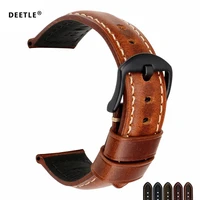 deetle watch bands 20mm 22mm 24mm 26mm vintage oil wax leather watch strap watch accessories watchband for panerai breitling