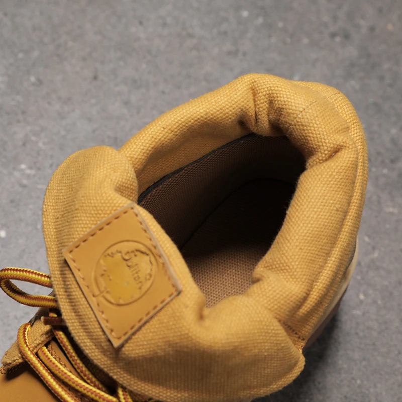 

Men Women Moto Ankle Fashion Ourtdoor Lace Boots for Winter Round Toe Shape Element Yellow Black Height Motorcycle Boots