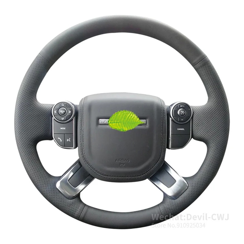 

Alcantara leather steering wheel cover for Land Rover Range Rover Discovery 4 5 2017-2021 2018 2019 2020 interior accessories