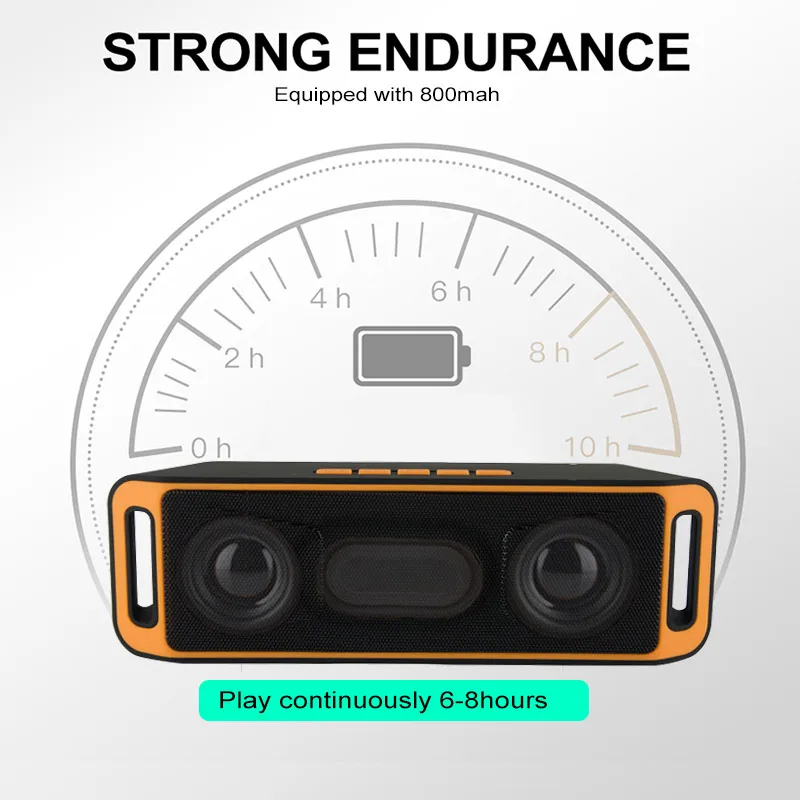 Портативная Bluetooth Колонка ABDO для дома и улицы беспроводная стереоколонка с HD