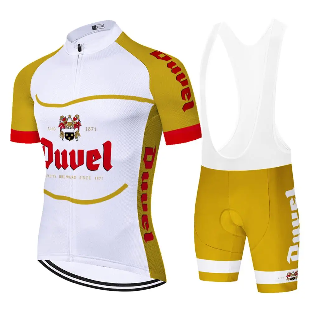 DUVEL 2019 профессиональная команда мужчин Велоспорт Джерси комплект roupa ciclismo гель