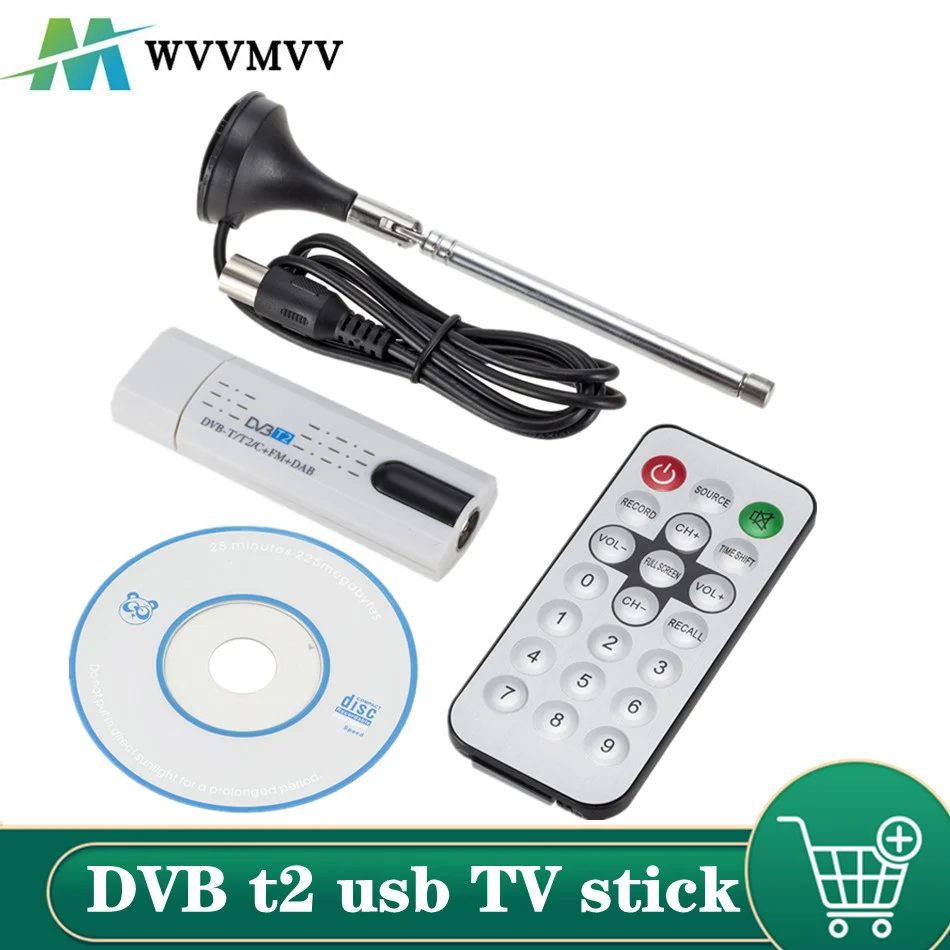 Цифровая антенна USB 2 0 HD TV Remote тюнер рекордер и приемник для DVB-T2/DVB-T/DVB-C/FM/DAB